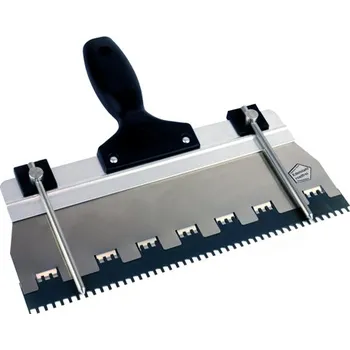 Malířská špachtle Špachtle nerezová s výztuží 280 mm softgrif pro zubaté lišty