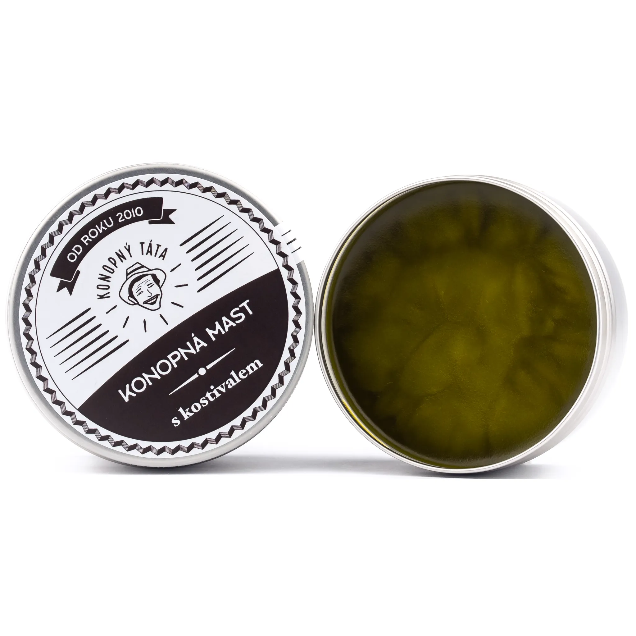 Fotografie 3 - Masážní přípravek Konopný táta Konopná mast s kostivalem 15 ml