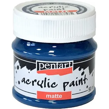 Speciální výtvarná barva Matná akrylová barva Pentart - 50ml - indigově modrá