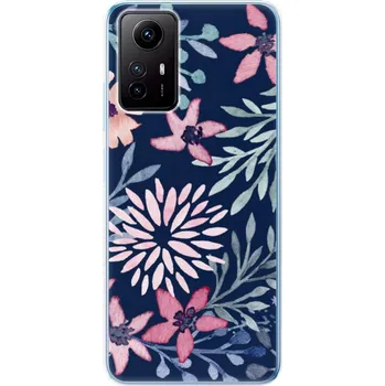 Pouzdro na mobilní telefon Odolné silikonové pouzdro iSaprio - Leaves on Blue - Xiaomi Redmi Note 12S