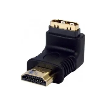 Video kabel Adaptér 90° HDMI 19pin samice - HDMI 19pin samec
