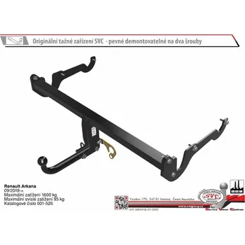 Tažné zařízení Tažné zařízení Renault Arkana 09/2019-> SV 001-526, SVC GROUP