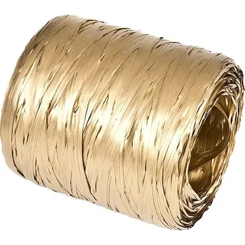 umělá květina Umělá rafie - polyrafie - zlatá