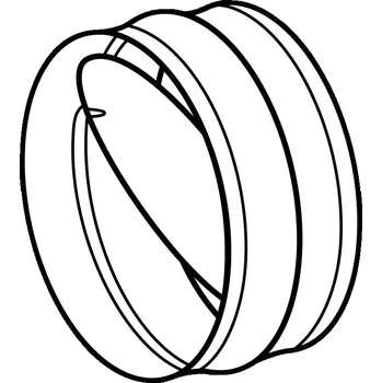 Příslušenství pro digestoř Airforce 494 - spojka pro kulaté potrubí s klapkou