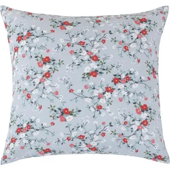 Povlak na dekorativní polštářek Bellatex Povlak na polštář DITA 45x45 cm kvítí na šedé