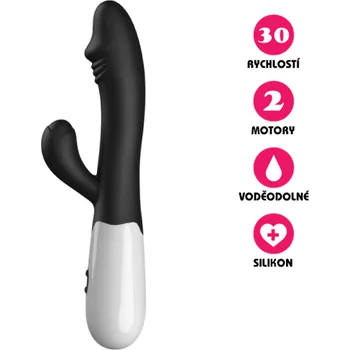 Vibrátor VšeNaSex.cz Silikonový vibrátor Female Dual Vibe černý
