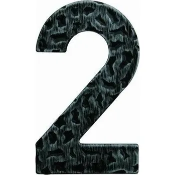 Domovní cedule LR - Domovní číslice "2" - 120 mm 120 mm Černá kovaná