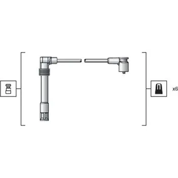 Zapalovací kabel Sada kabelů pro zapalování MAGNETI MARELLI MMAMSK1162