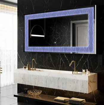 Zrcadlo Podsvícené dekorativní zrcadlo - Colorful Ruffles