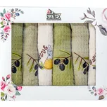 Stanex Oliva dárkový set - vaflové utěrky 6ks ROZMĚR: 50 x 70 cm