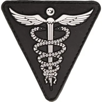 Nášivka MILTEC Nášivka zdravotník 3D PVC Medical Black černá