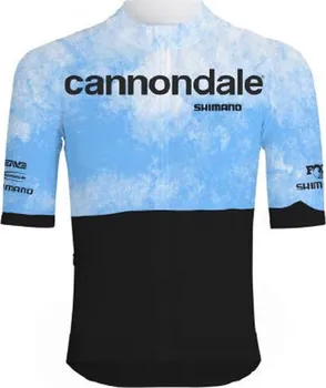 cyklistický dres Cannondale CFR Replica Jersey s krátkým rukávem černý/modrý XL