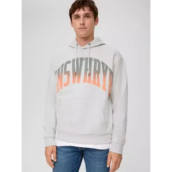 Pánská mikina Q/S s.Oliver pánská mikina s nápisem off white Velikost: L