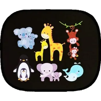 Reproduktor do auta Univerzální samolepící clona na boční okno, zvířátka