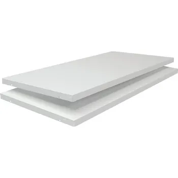 police Regálová police Schulte bílá 1000x35x500 mm, balení 2 kusy, zásuvný systém