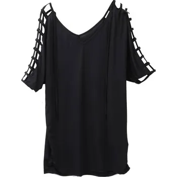 Dámské šaty Letní lehké šaty - Černá,XXXL