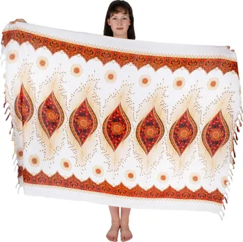 Šátek Sarong / pareo / plážový šátek Jomana Red, Sittar.cz