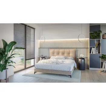 Postel Prostorná čalouněná postel Foxy - 200 x 200 cm