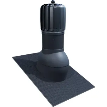 Střecha Větrací komínek Eurovent VENTOS X ROTO BITU UNI Barva: 7024 - grafitová