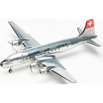 Plastikový model Herpa - DC-4, Swiss Air Lines, Švýcarsko, 1/200