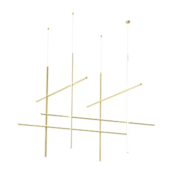 Flos Coordinates Module S CLIII, závěsné svítidlo anodizovaná champagne, 180W 2700K