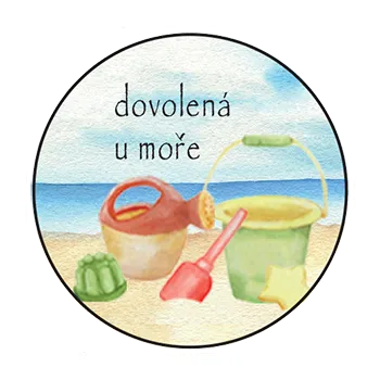 magnetka pro dítě Slon Pamatovák Dovolená u moře