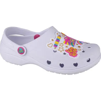 Dívčí sandály Bílé dívčí nazouváky Skechers Heart Charmer Photobomb 308003L-WMLT Velikost: 28