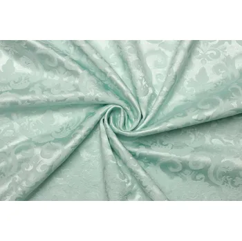 Brokát žakár směsový elastický - Zelená mint