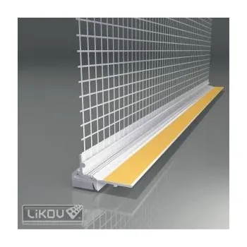 Stavební profil LIKOV LS2-32 PLUS lišta okenní začišť. 2D s flex TPE smyčkou se skl. tk. 125mm délka 2,4m