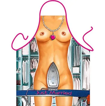 Kuchyňská zástěra Zástěra Nevěsta se žehličkou