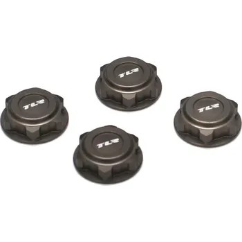 RC náhradní díl TLR hliníková matice kol 17mm šedá (4)