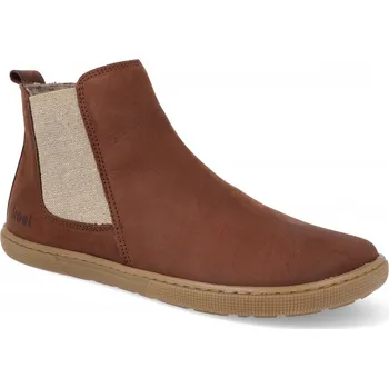Dívčí obuv Barefoot zimní kozačky Koel - Dana Hydro Felt hnědé Velikost: 32