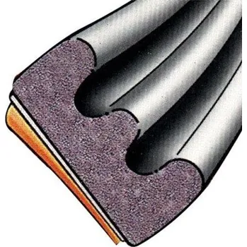 Těsnění do okna a dveří těsnění okenní EPDM K 9x4mm BÍ (100m) TRELLEBORG