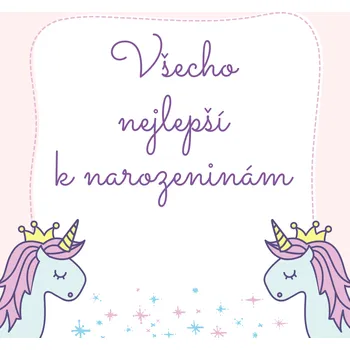 Kartička Všechno nejlepší k narozeninám