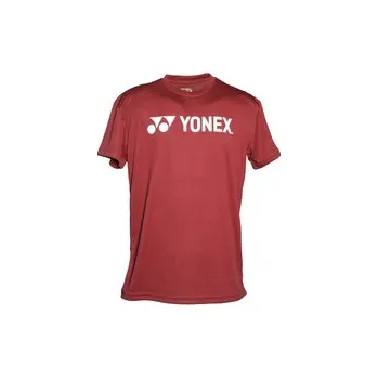 Pánské tričko Triko trénink s nápisem YONEX - červené, Velikost XS