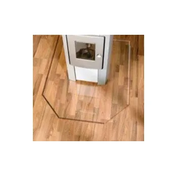 Krbová kamna SKLO POD KAMNA, 8mm 100x120 cm šestiúhelník