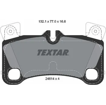 Brzdová destička Sada brzdových destiček, kotoučová brzda TEXTAR 2461401