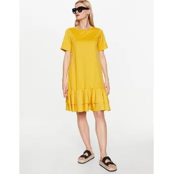 Dámské šaty Weekend Max Mara Každodenní šaty Vanna 2356210331 Žlutá Regular Fit XS