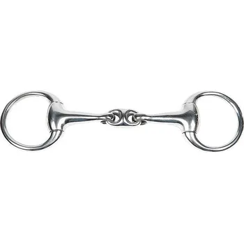 Udidlo pro koně Udidlo oliva pony - 2x lomené nerezové 9,5 cm