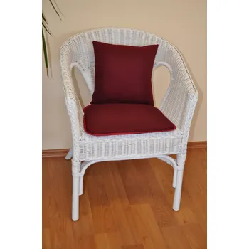 Podsedák Nábytek PEGAS Polstr na křeslo Fabion vínový s polštářkem