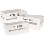 Dakls Wood Box LIQ5134 sada 3 ks bílá