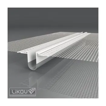 Stavební profil LIKOV LD-NH P PVC 06 lišta dilatační průběžná 2D se sklovláknitou tk. 100/10mm délka 2,5m