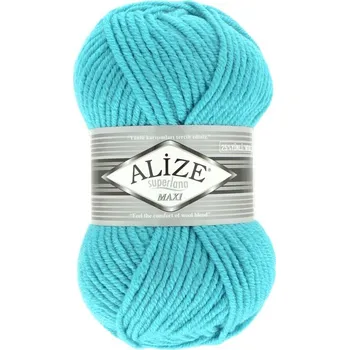 Galanterie Alize Superlana Maxi 484 tyrkysová