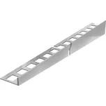 KP4 spádová lišta ACARA, orientace levá, nerez V2A kartáč, 10 mm, 1 m