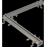 Průmyslový štěrbinový žlab rohový 1 m, nerez AISI 304