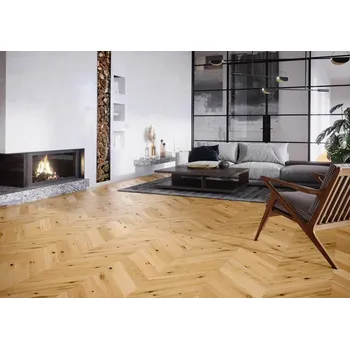 dřevěná podlaha Dřevěná podlaha Barlinek Pure Classico - Dub Raisins Chevron