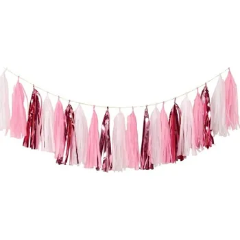 GoDan Girlanda ružová 36x250 cm, 20 ks