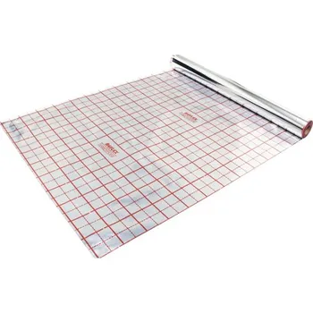 Stavební fólie Systémová reflexní odrazová fólie s rastrem THM EPS/AL 1,02 m × 50 m × 0,105 mm