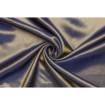 Podšívka viskóza | acetát - Zlato modrý šanžán