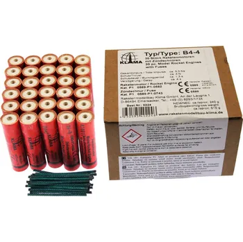 RC model ostatní Klima raketový motor B4-4 (30ks)